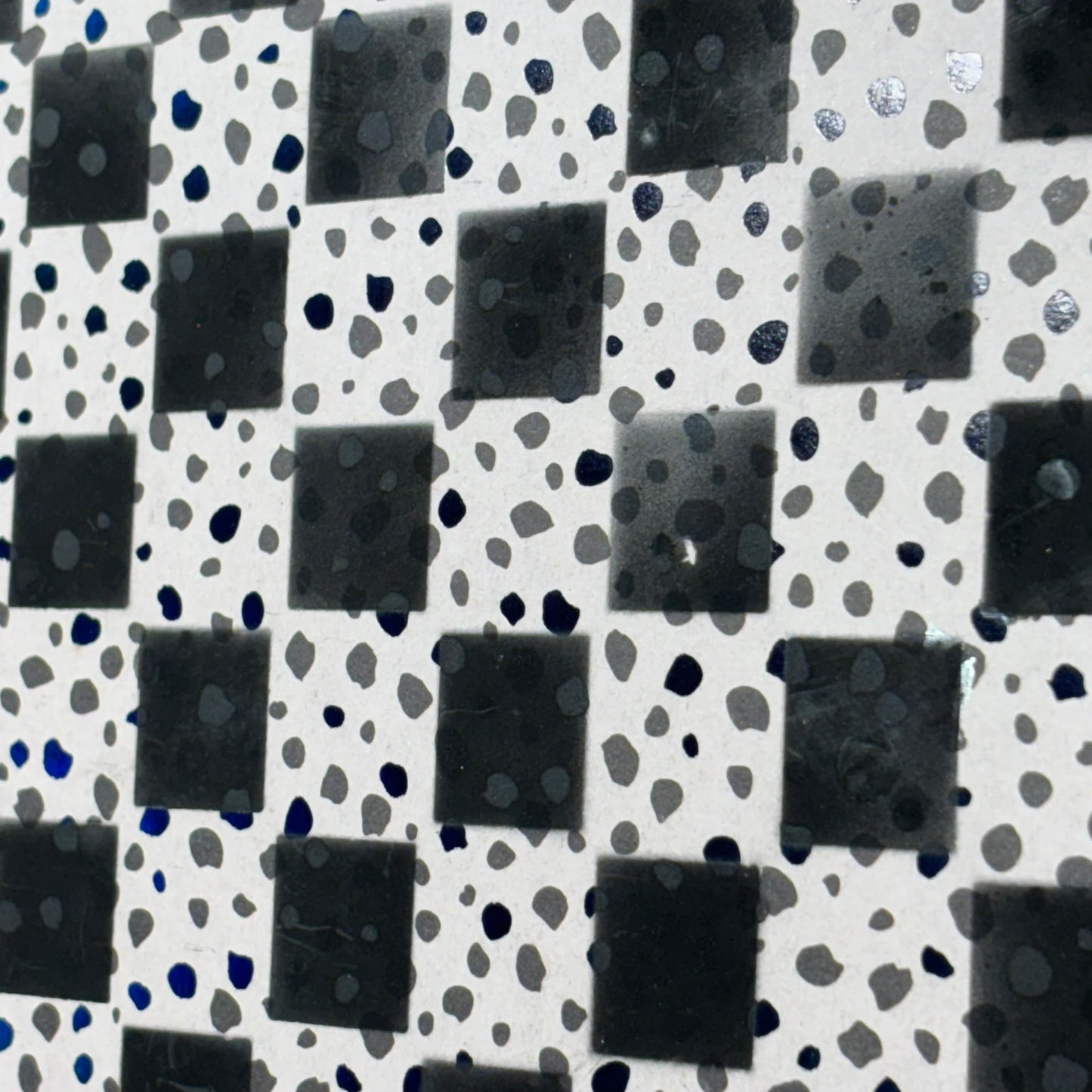 Spotted Black - Scrapbook Chess Board