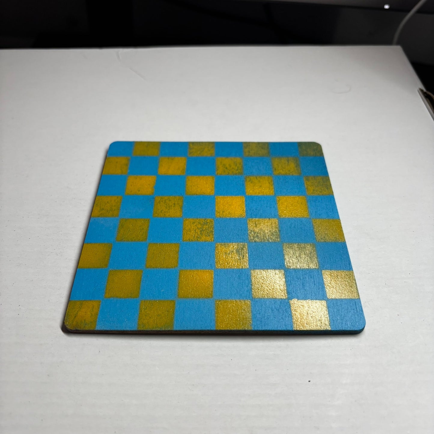 Light Blue & Yellow - Mini Chess Set