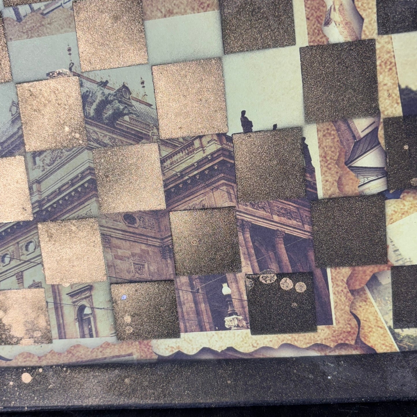 Vintage Art - Scrapbook Chess Board