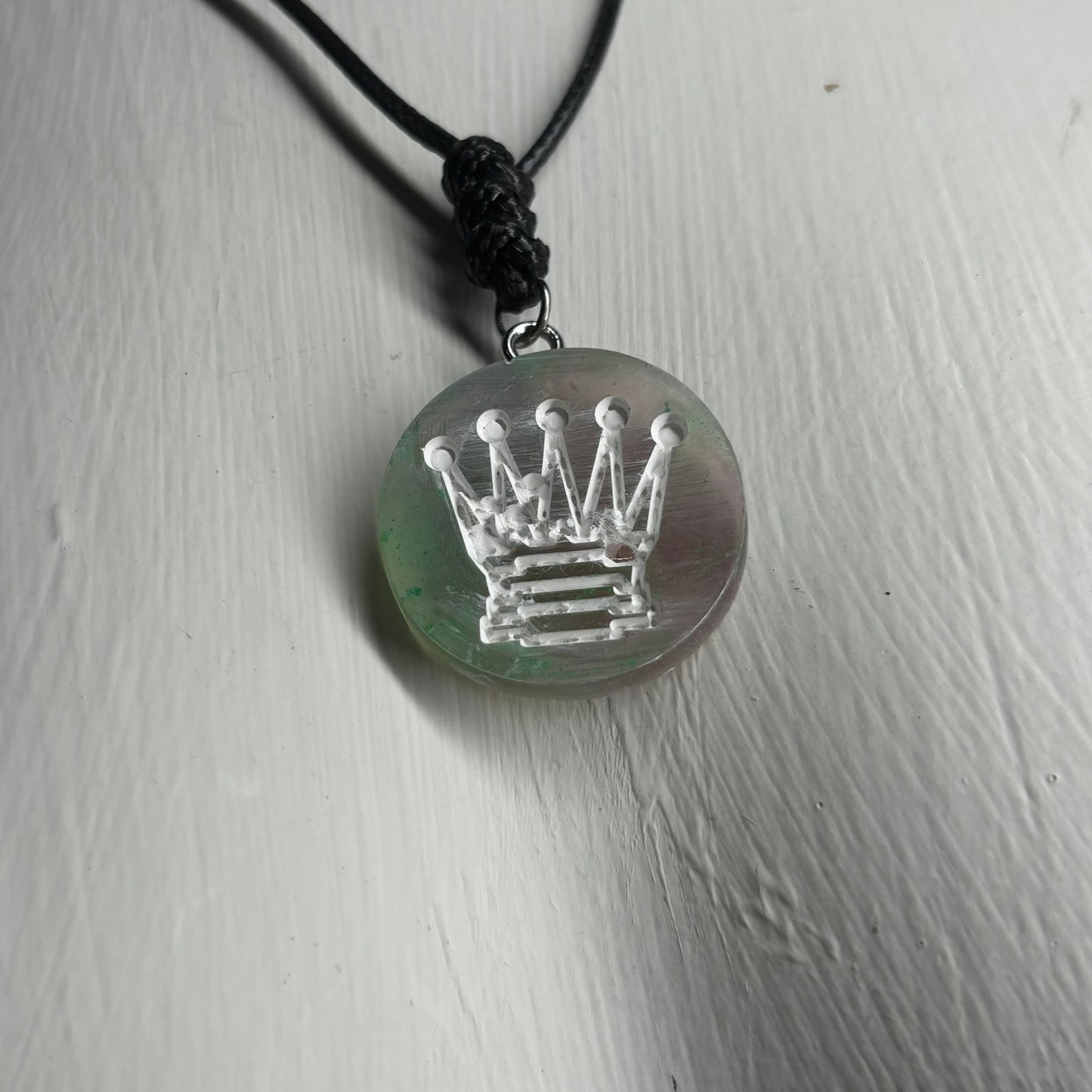Tropic Vibes Queen - Handmade Resin Chess Necklace