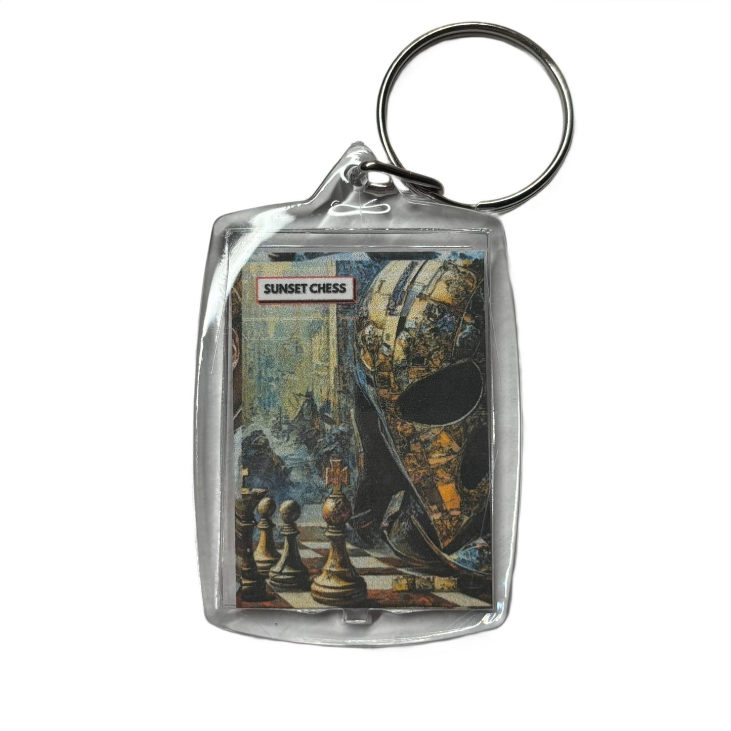Knights Face - Chess  Photo Keychain