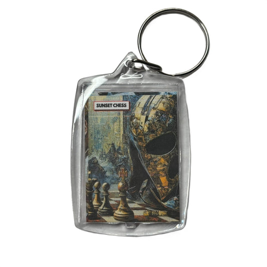 Knights Face - Chess  Photo Keychain