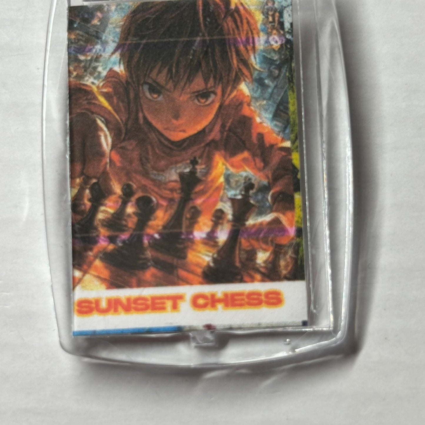 Orange Flash - Chess  Photo Keychain