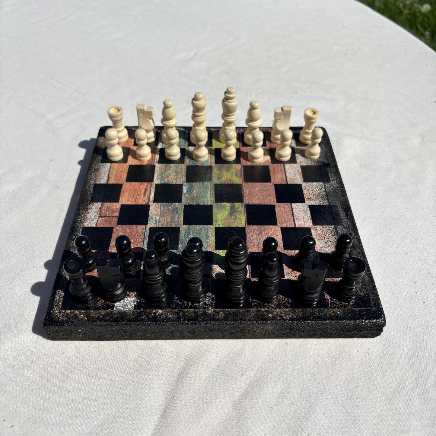 Rustic Design - Scrapbook Chess Set