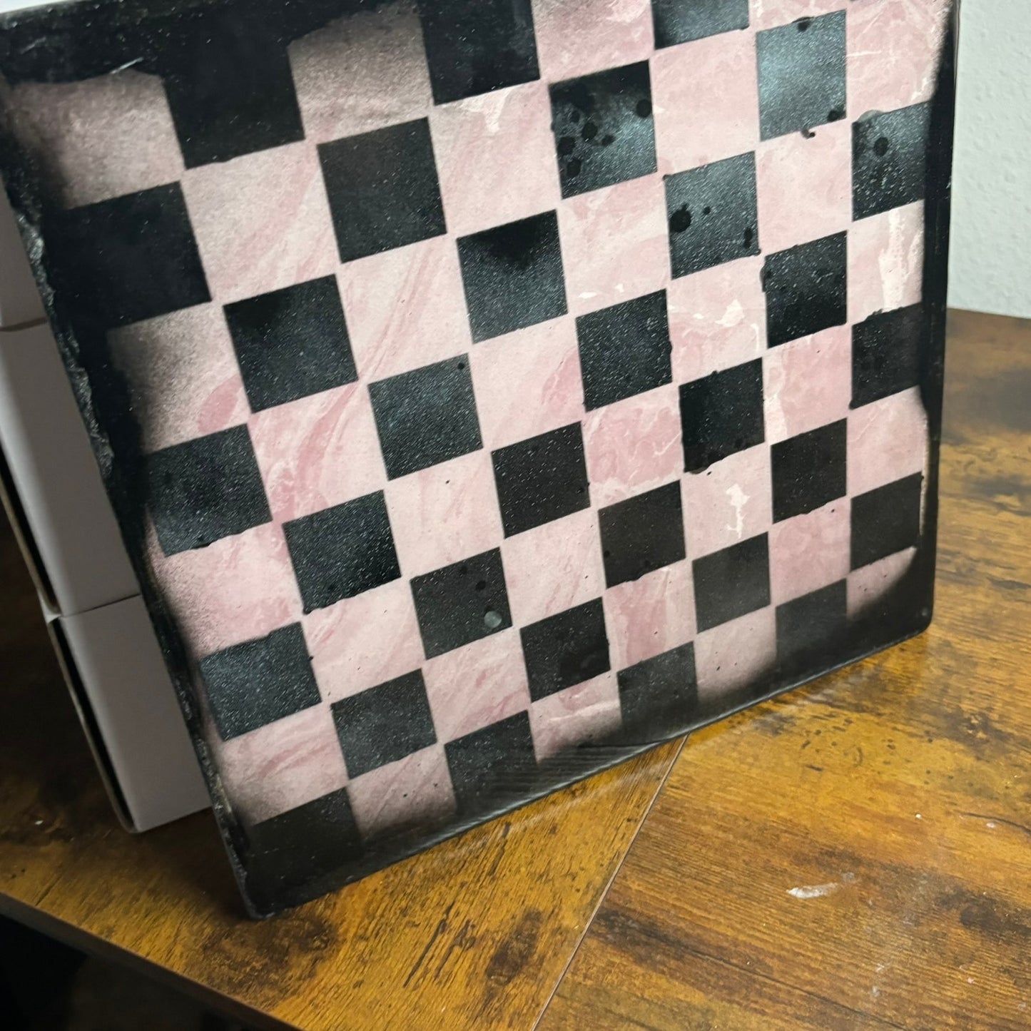 Soft Pink - Resin Coated Chess Board