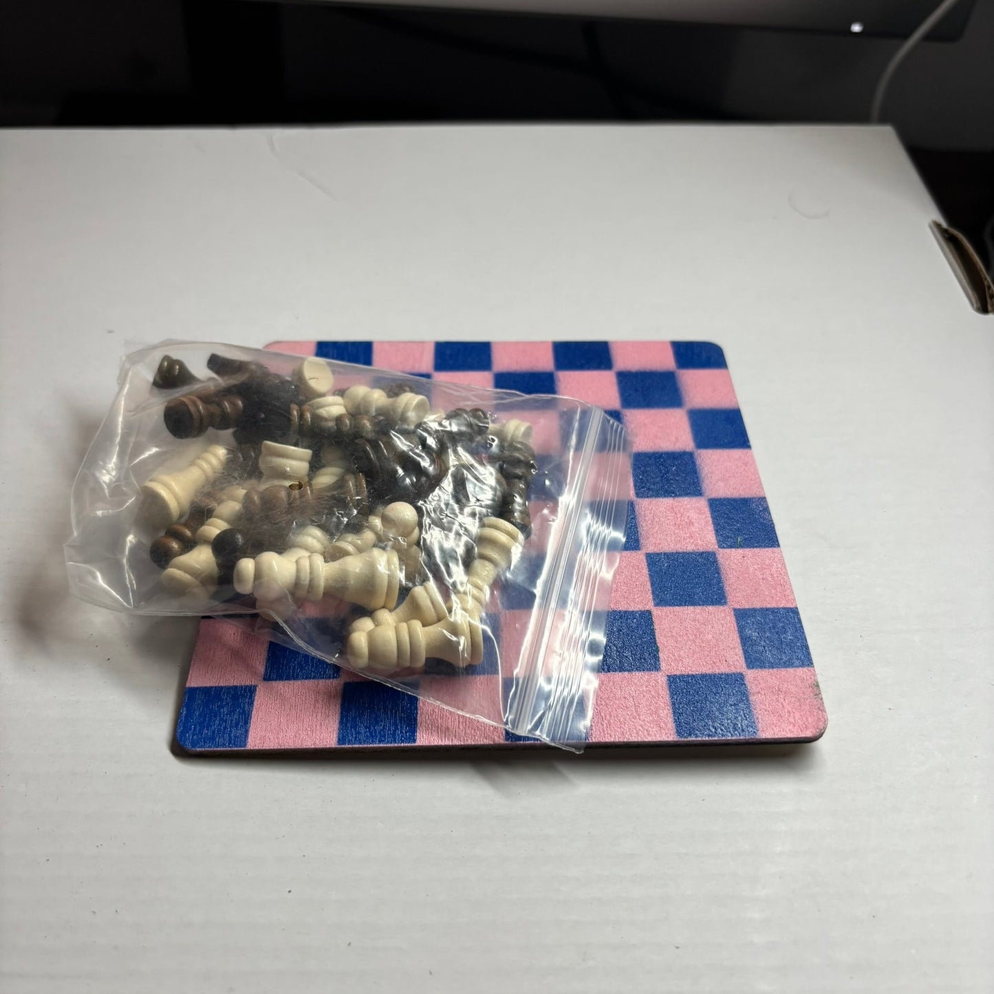 Pink & Blue - Mini Chess Set