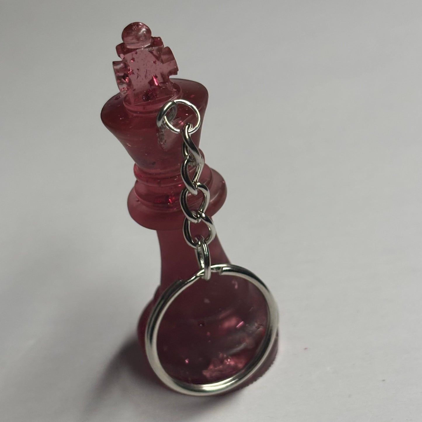 Red Crystal King - Handmade Resin Keychain
