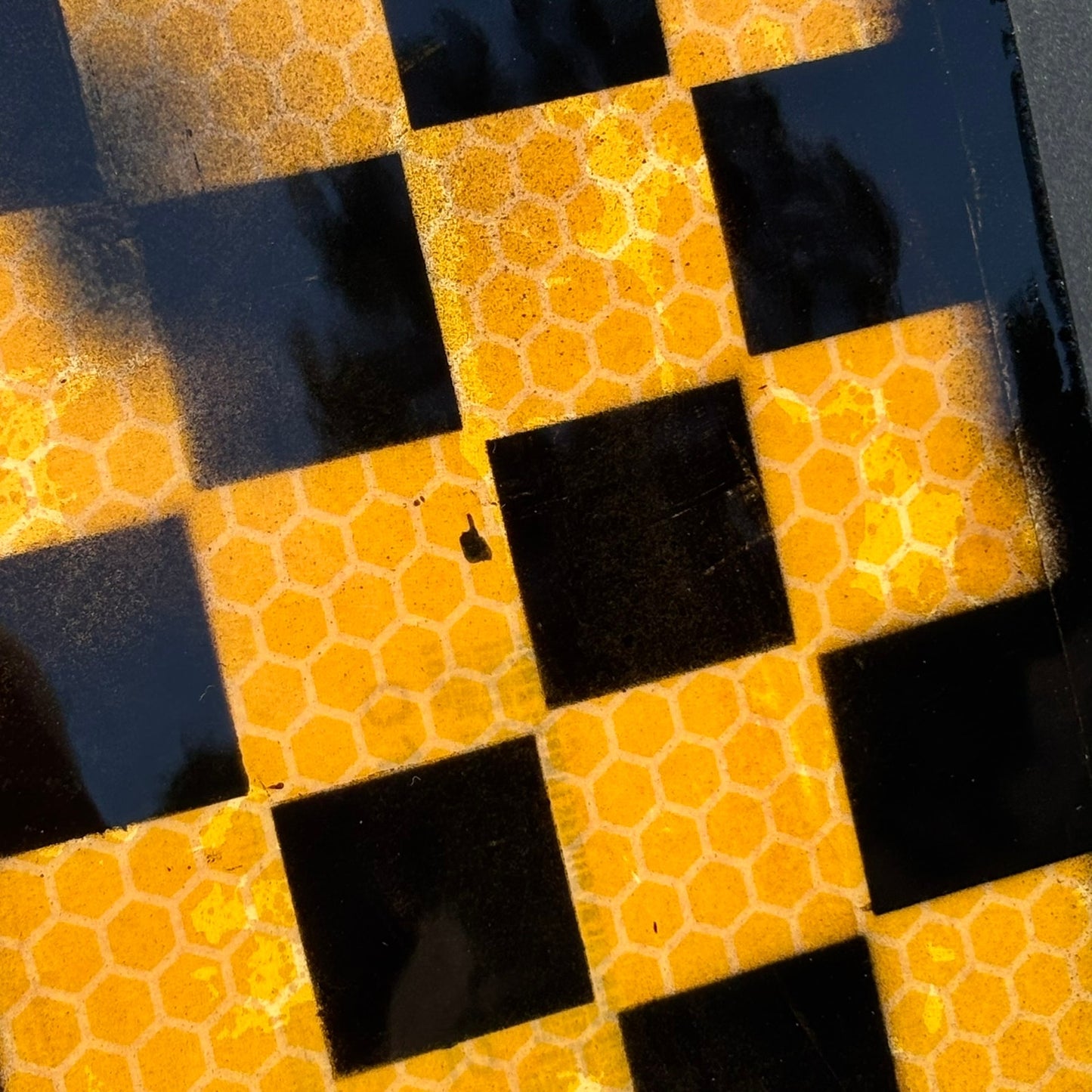 Yellow Hive - Resin Coated Chess Board