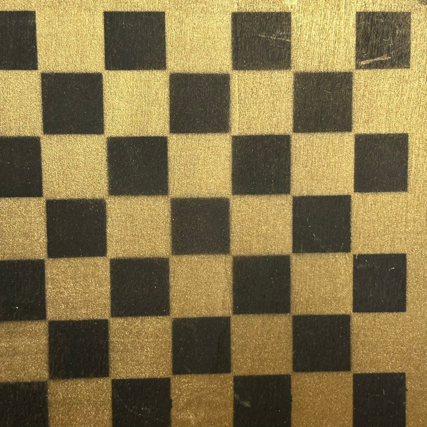 Black & Gold - Painted Thin Wooden Chess Board