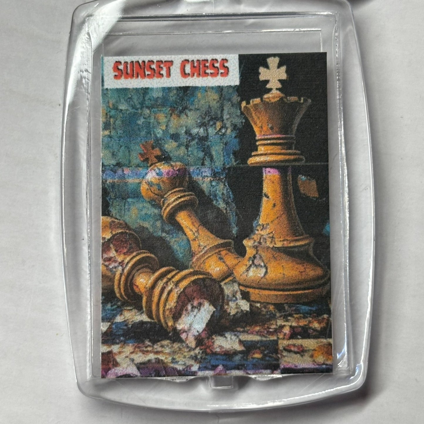 Battle Tested - Chess  Photo Keychain