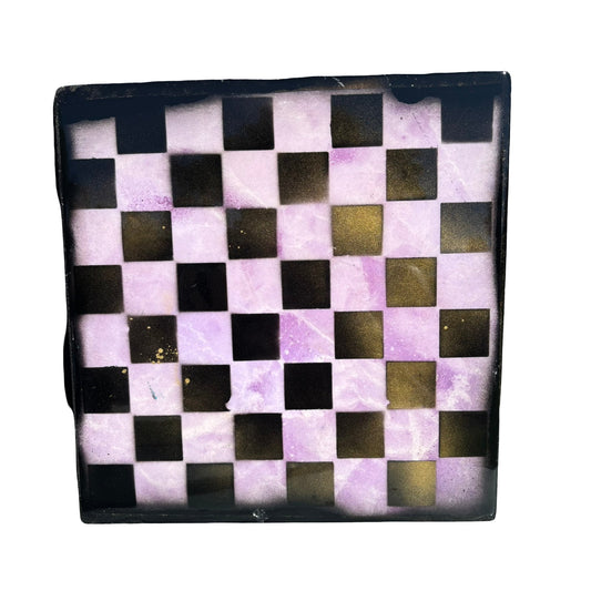 Rock Pink - Resin Coated Chess Board