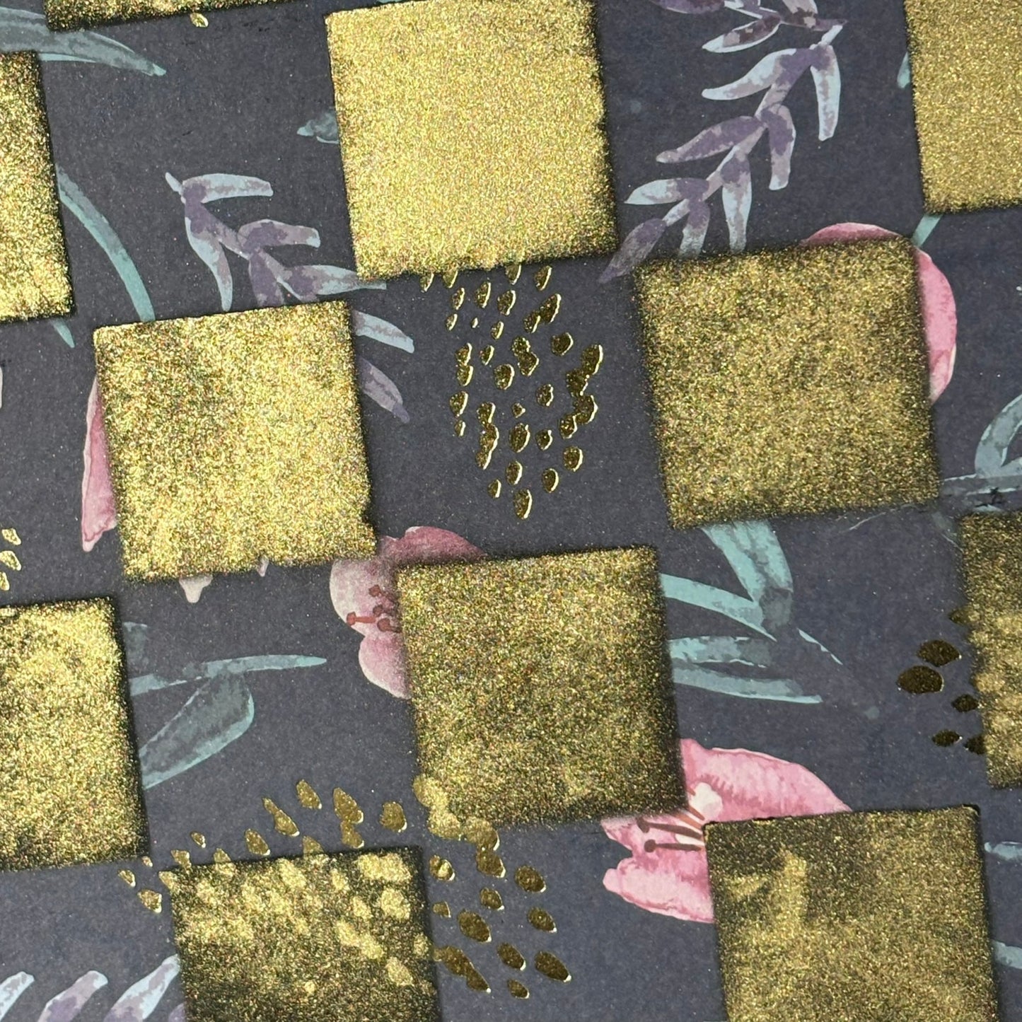 Golden Dark Forest - Scrapbook Chess Board