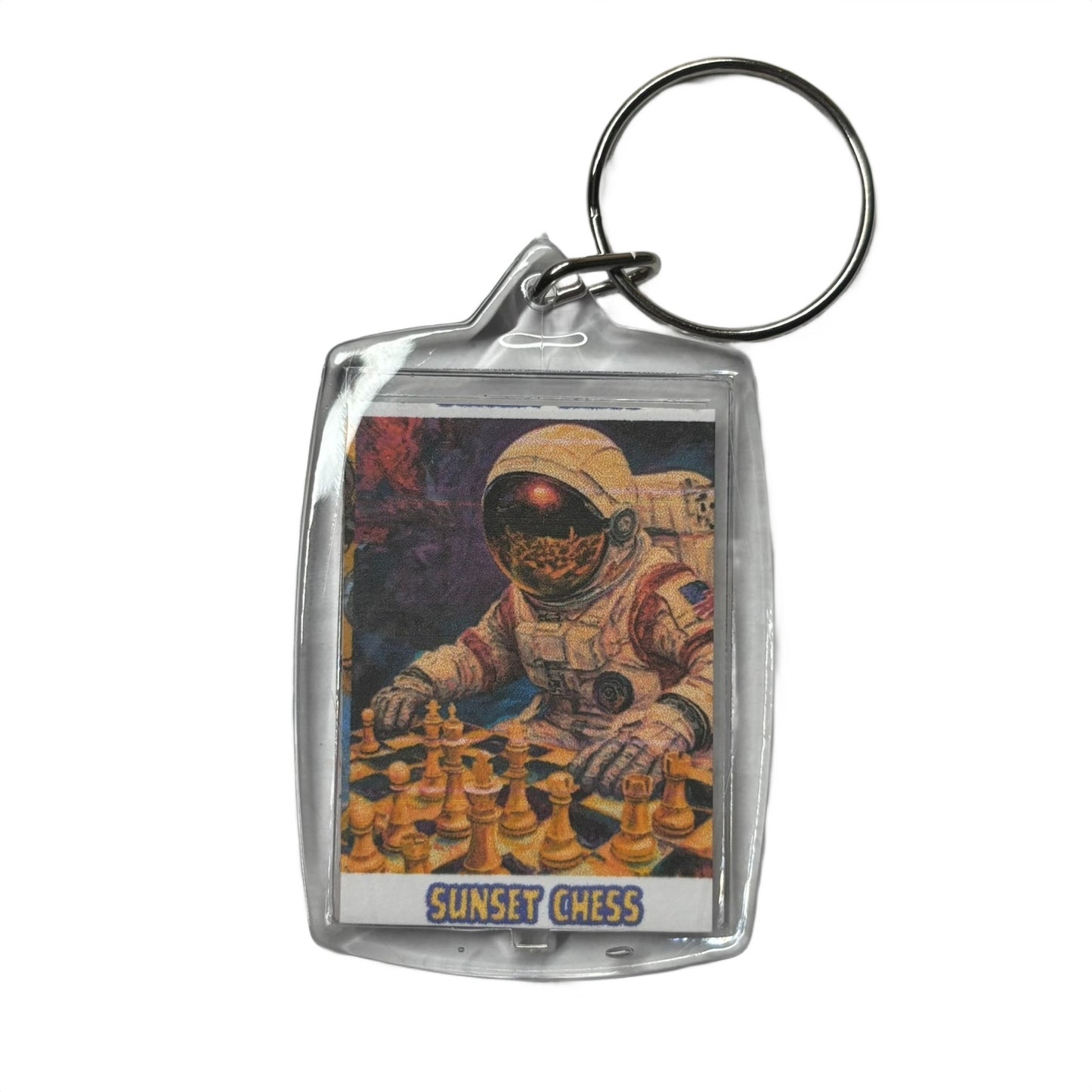 Space Agent - Chess  Photo Keychain