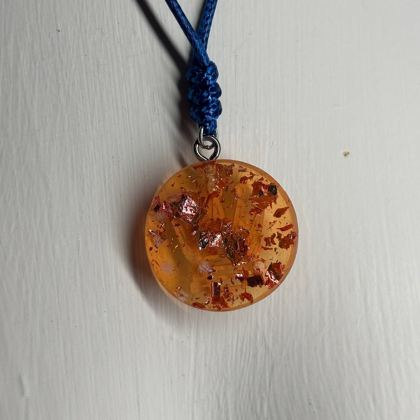 Vibrant Queen - Handmade Resin Chess Necklace