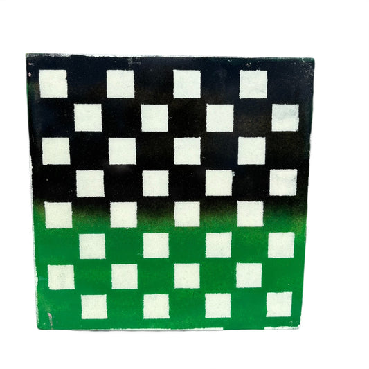 Green Black Mix - Resin Coated Chess Board