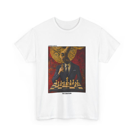 The Creature - White Chess T Shirt