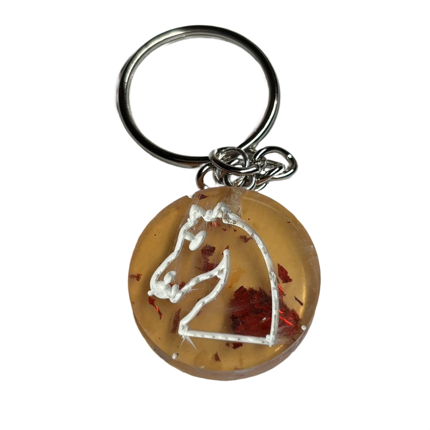 Royal Yellow Knight - Handmade Resin Keychain