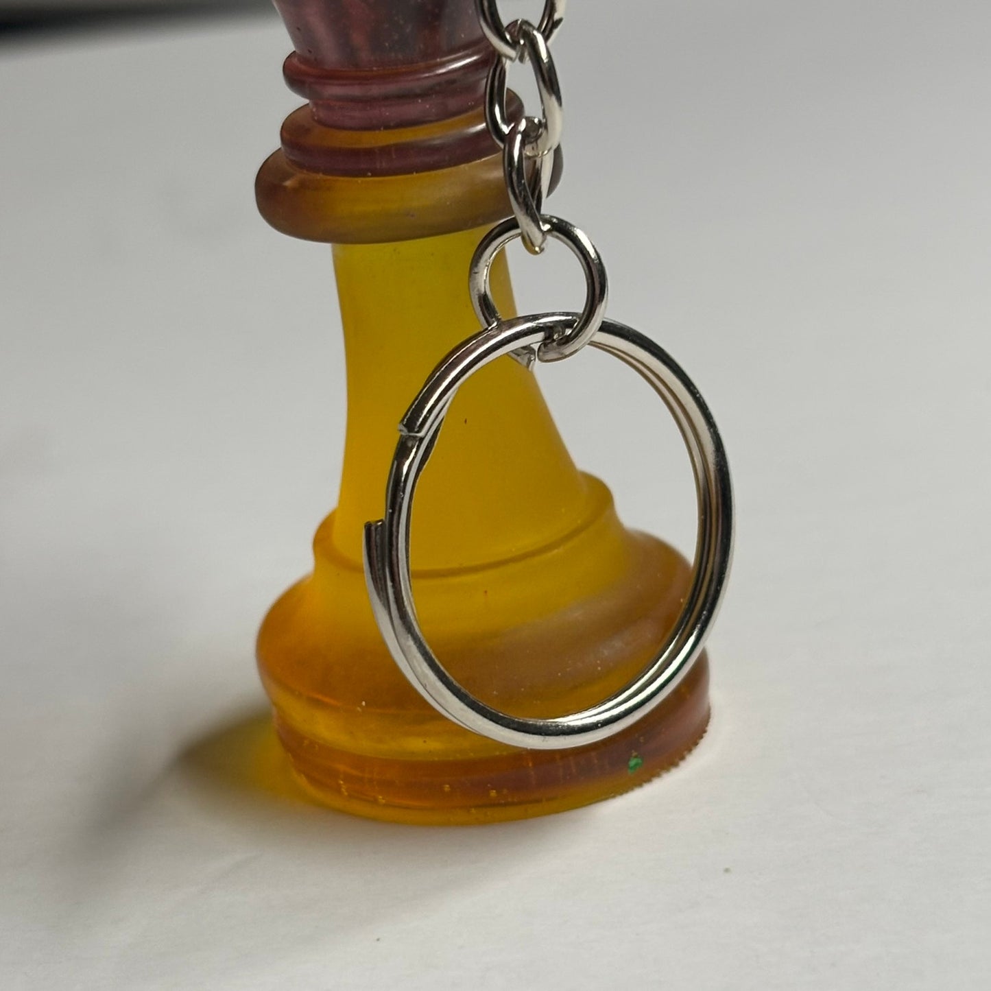 Pink Top King - Handmade Resin Keychain