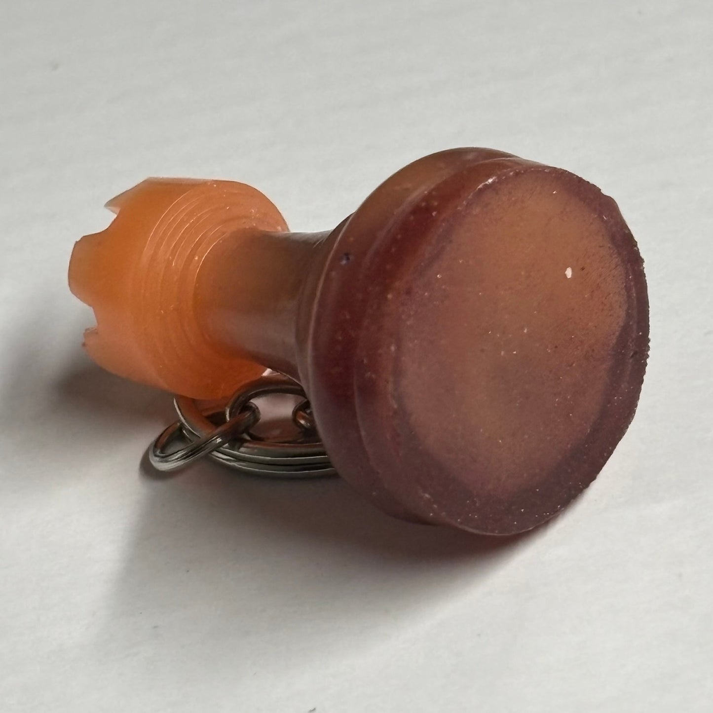 Orange Brown - Handmade Resin Keychain