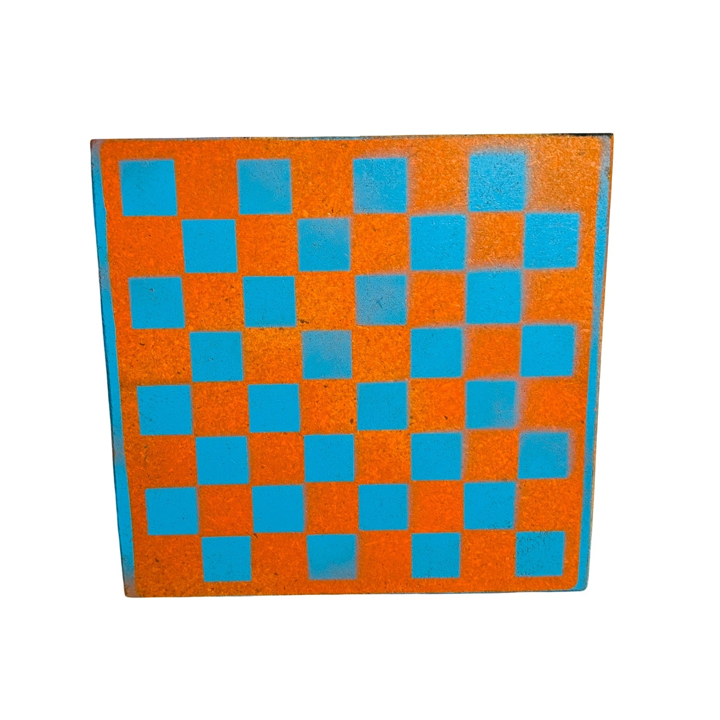 Miami Orange - Painted Double Sided Chess Board