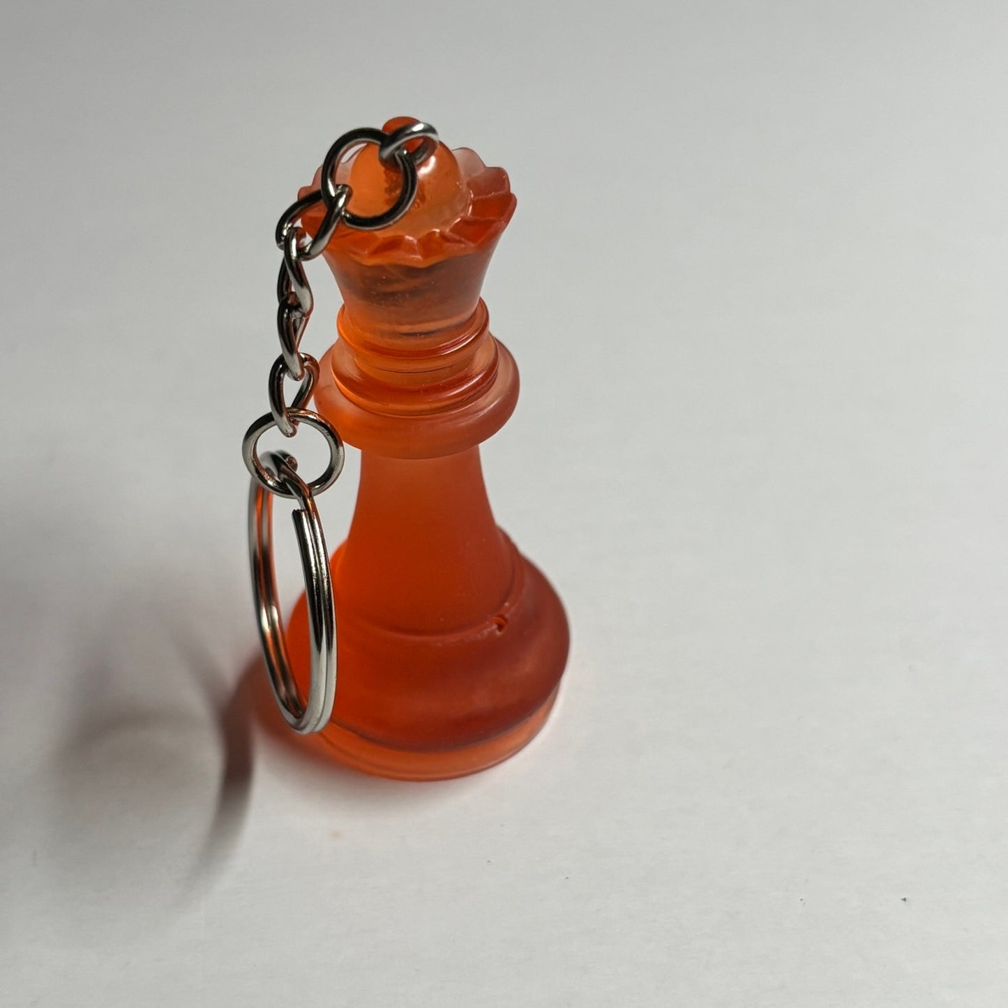 Translucent Orange Queen - Handmade Resin Keychain