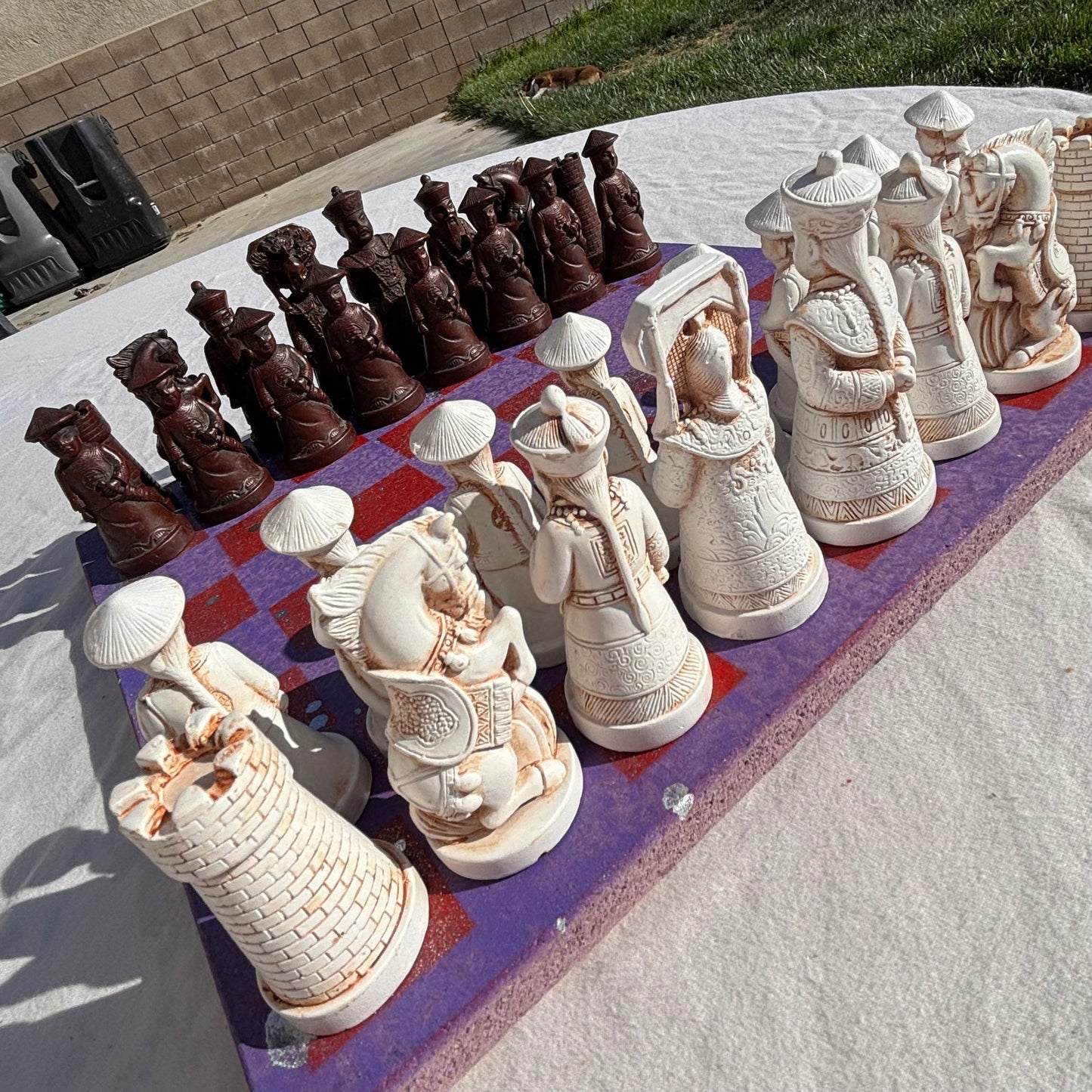 Purple Red Chrome Drip - Chinese Edition Chess Set