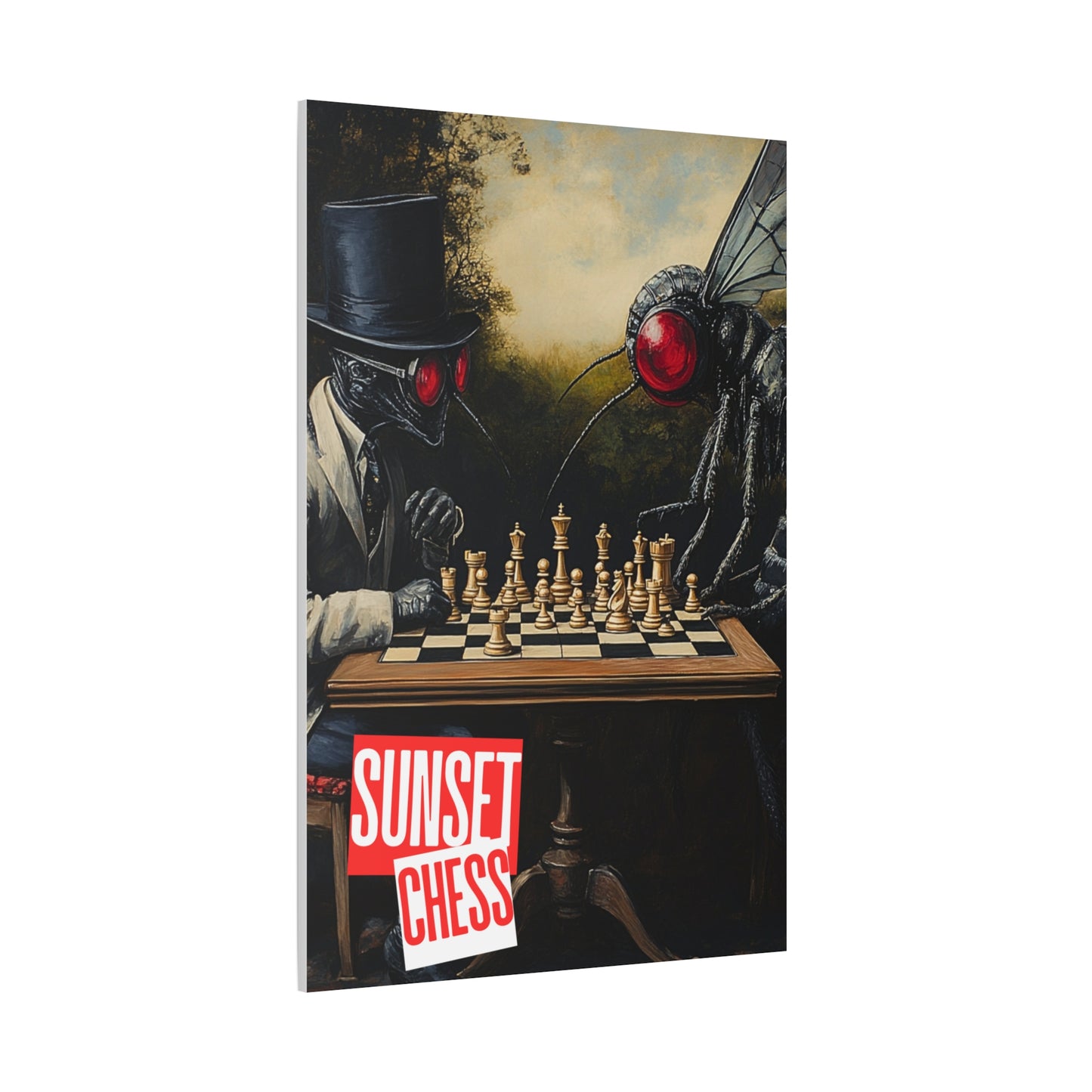 Battle Of The Bugs - Canvas Chess Print 40"x60"
