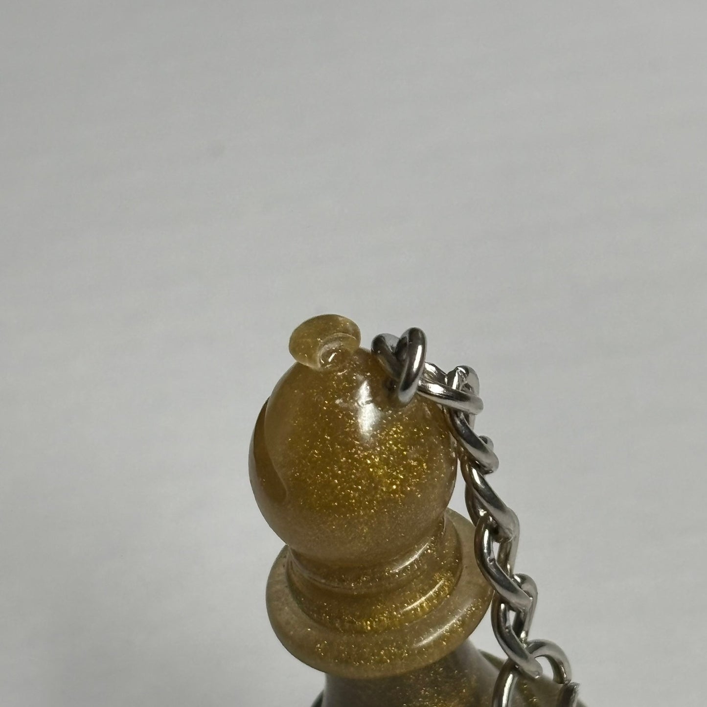 Dirty Yellow Bishop - Handmade Resin Keychain