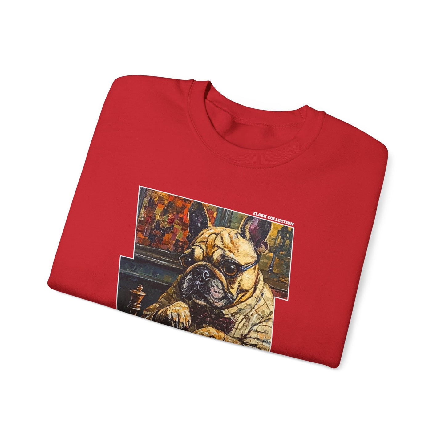 Cool Pup - Red Chess Crewneck Sweater