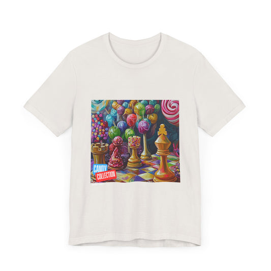 Candy World - Vintage White Chess T Shirt