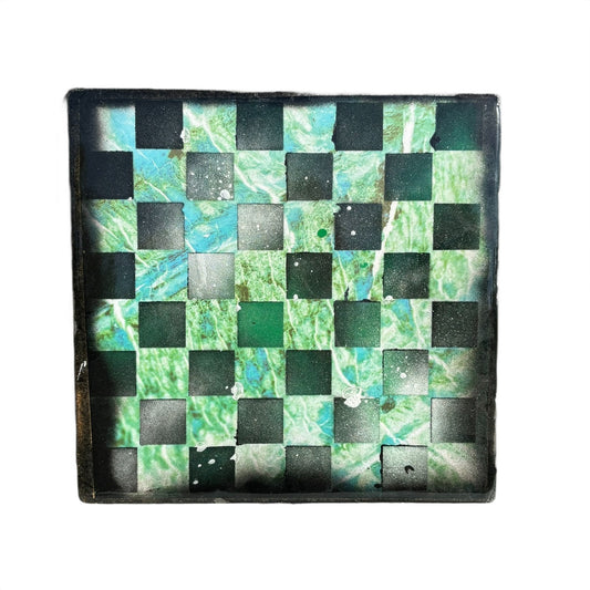 Supreme Green - Resin Coated Chess Board