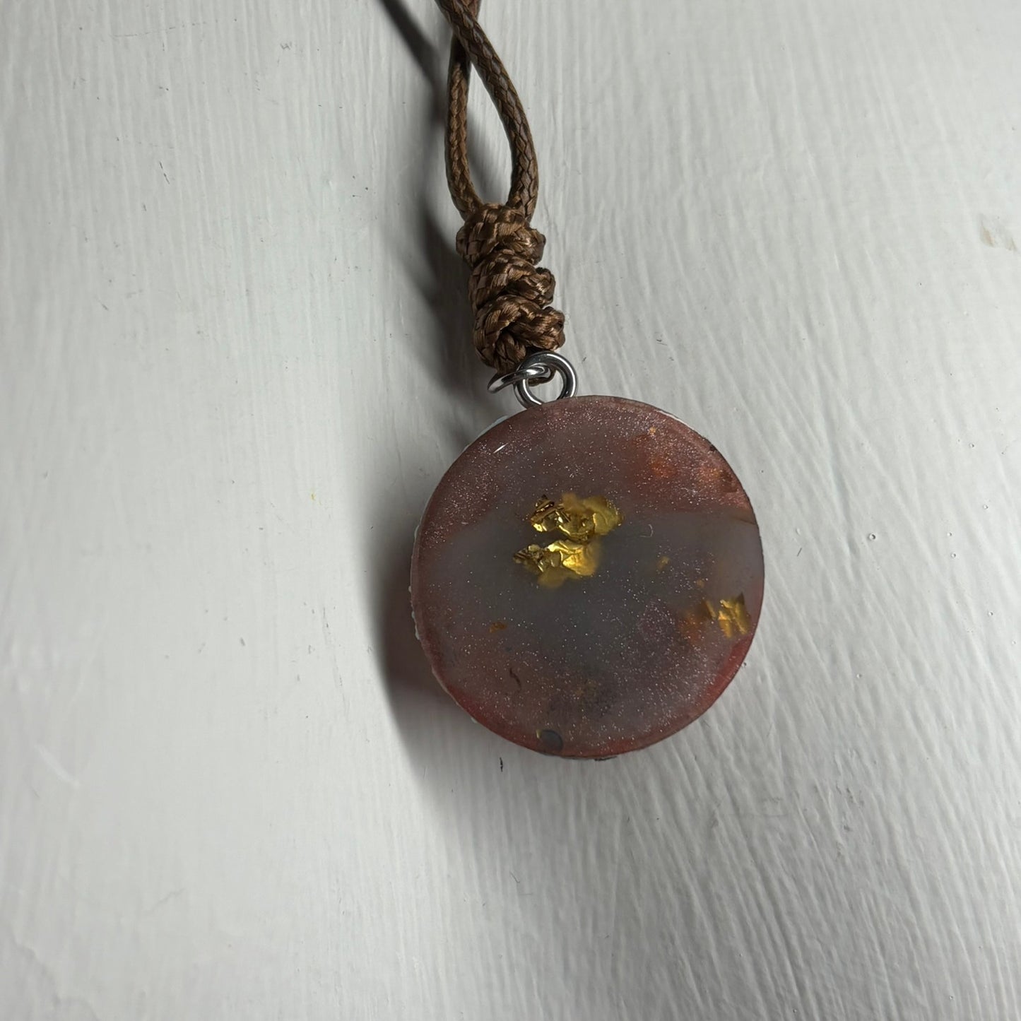 Brown Classic King - Handmade Resin Chess Necklace