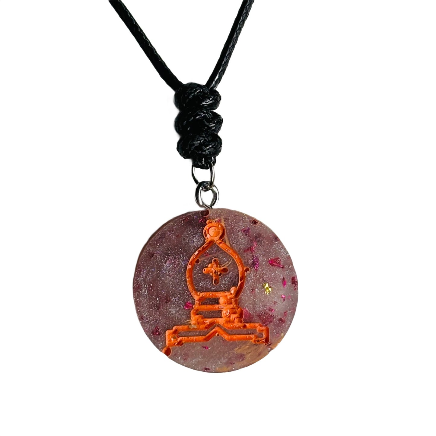 Purple Bishop - Handmade Resin Chess Necklace