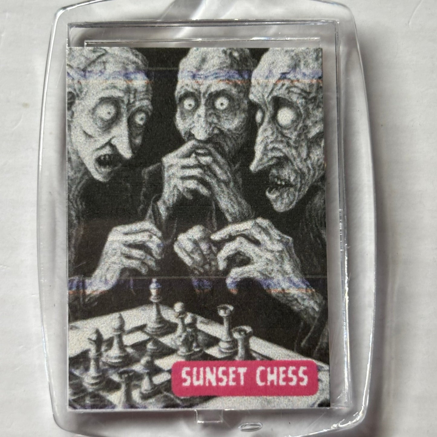 Scared Brothers - Chess  Photo Keychain