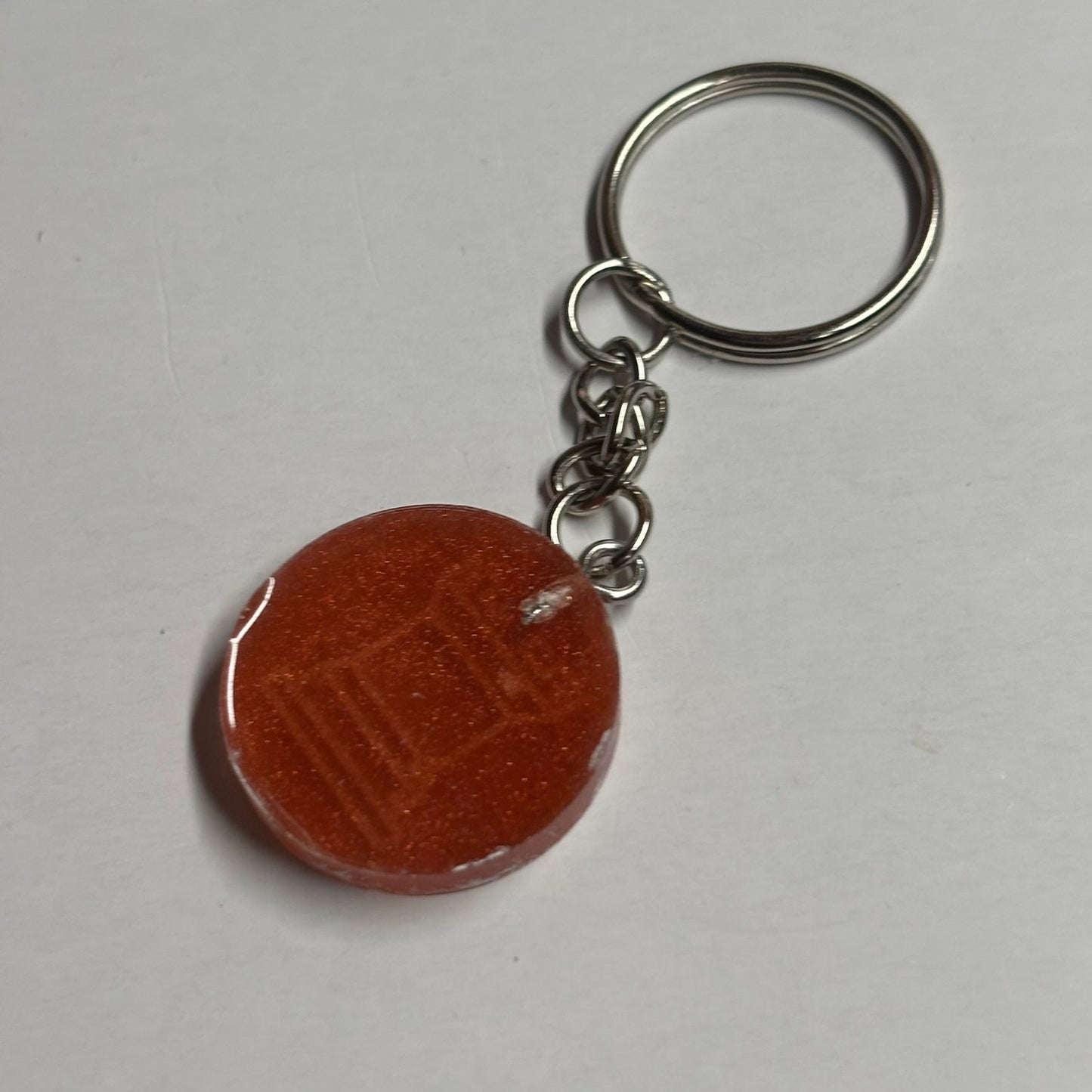 The Red Rook - Handmade Resin Keychain - Flat Edition