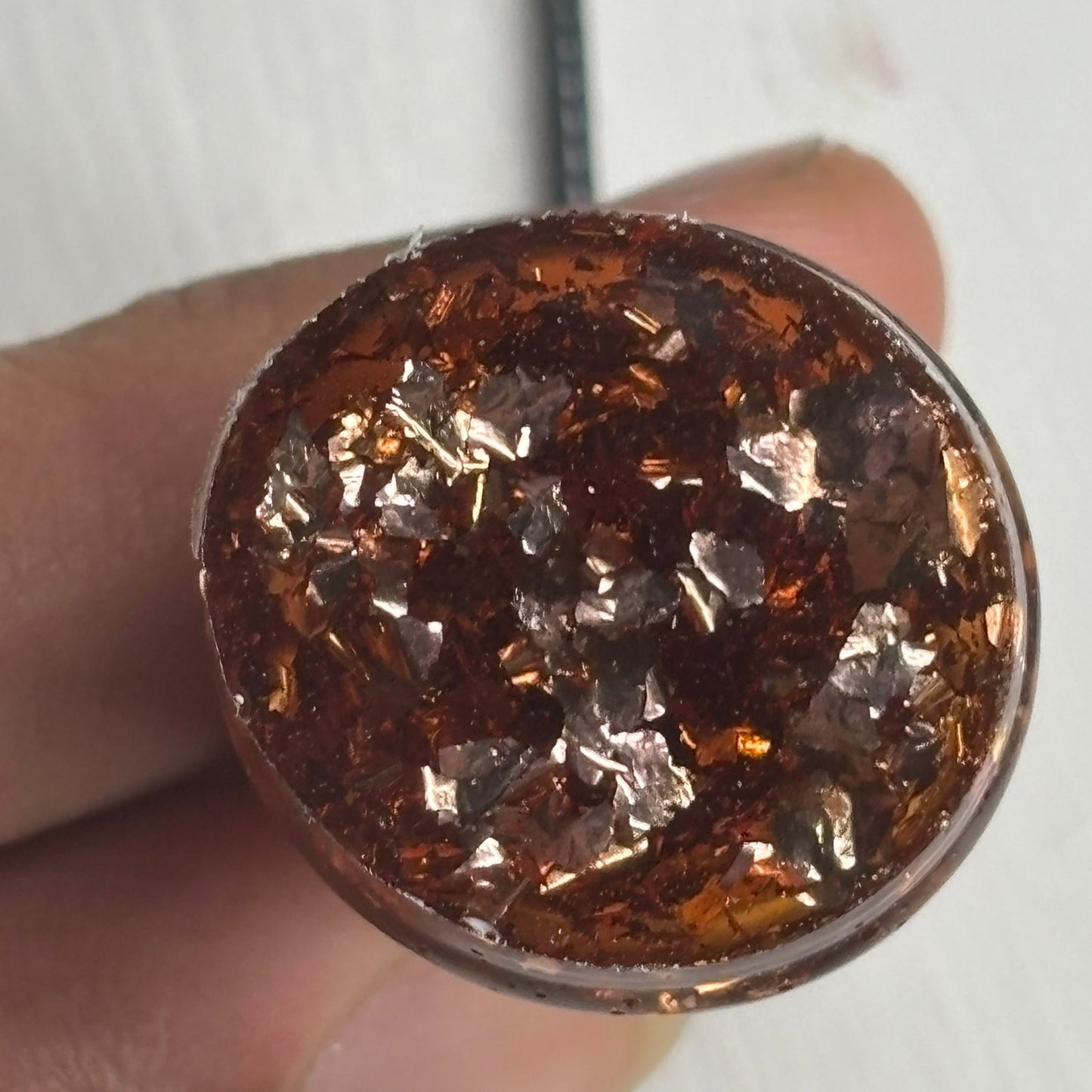 Dark Amber Knight - Handmade Resin Chess Necklace