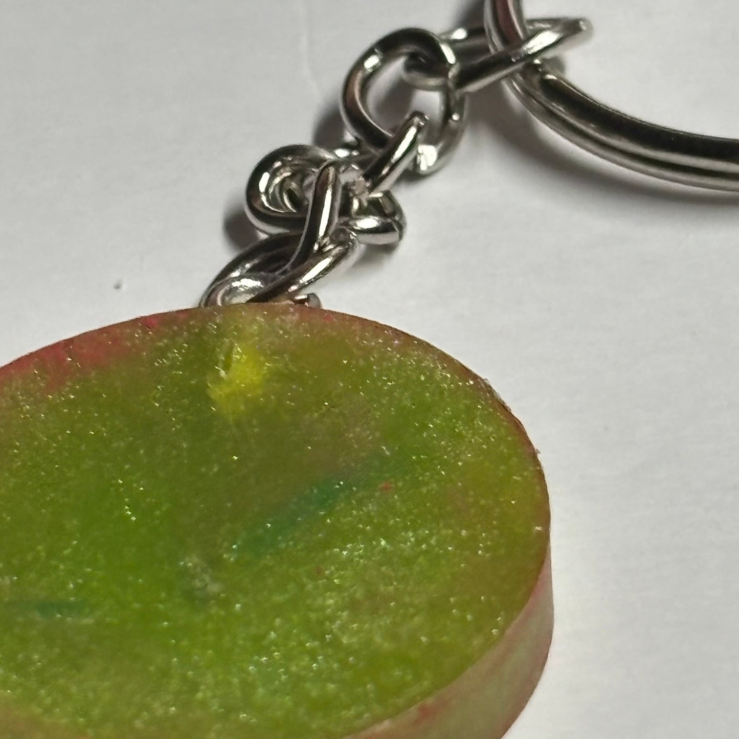 Red Lining Knight - Handmade Resin Keychain - Flat Edition