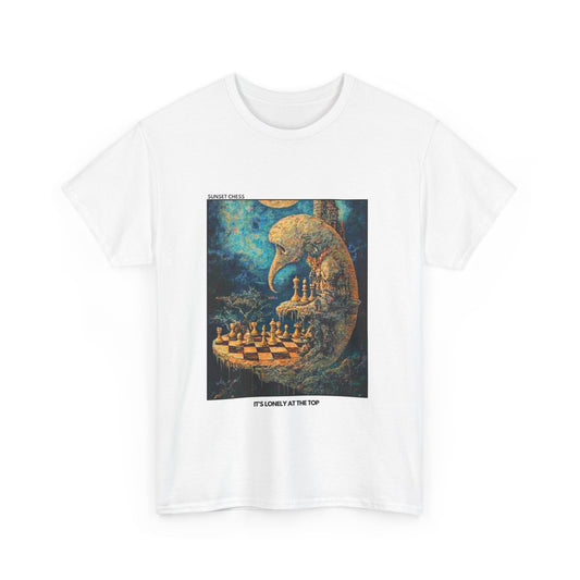 Lonely At The Top - White Chess T Shirt