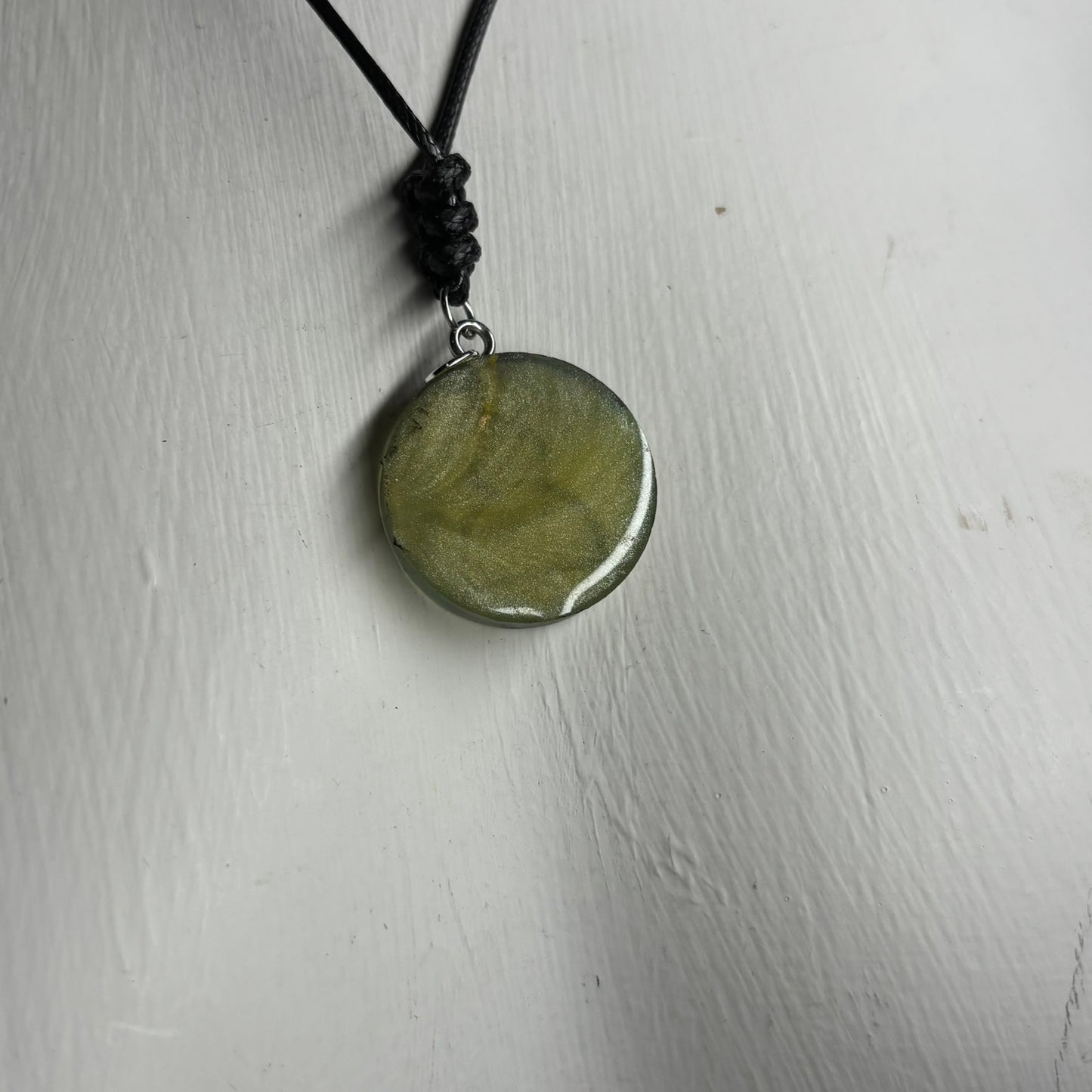 Green Pawn - Handmade Resin Chess Necklace