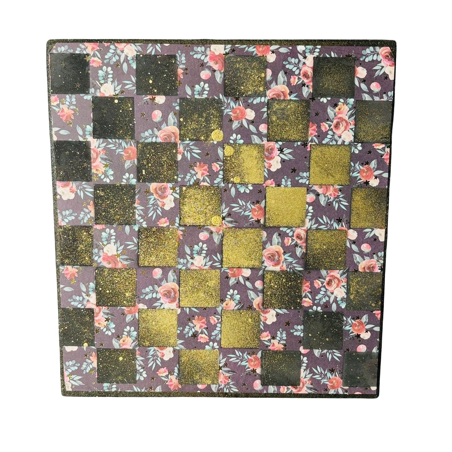 Sprinkle Gold Vintage - Scrapbook Chess Board