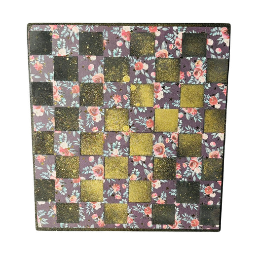 Sprinkle Gold Vintage - Scrapbook Chess Board