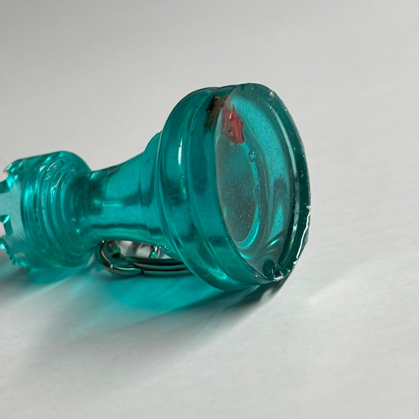 Ocean Blue Rook - Handmade Resin Keychain