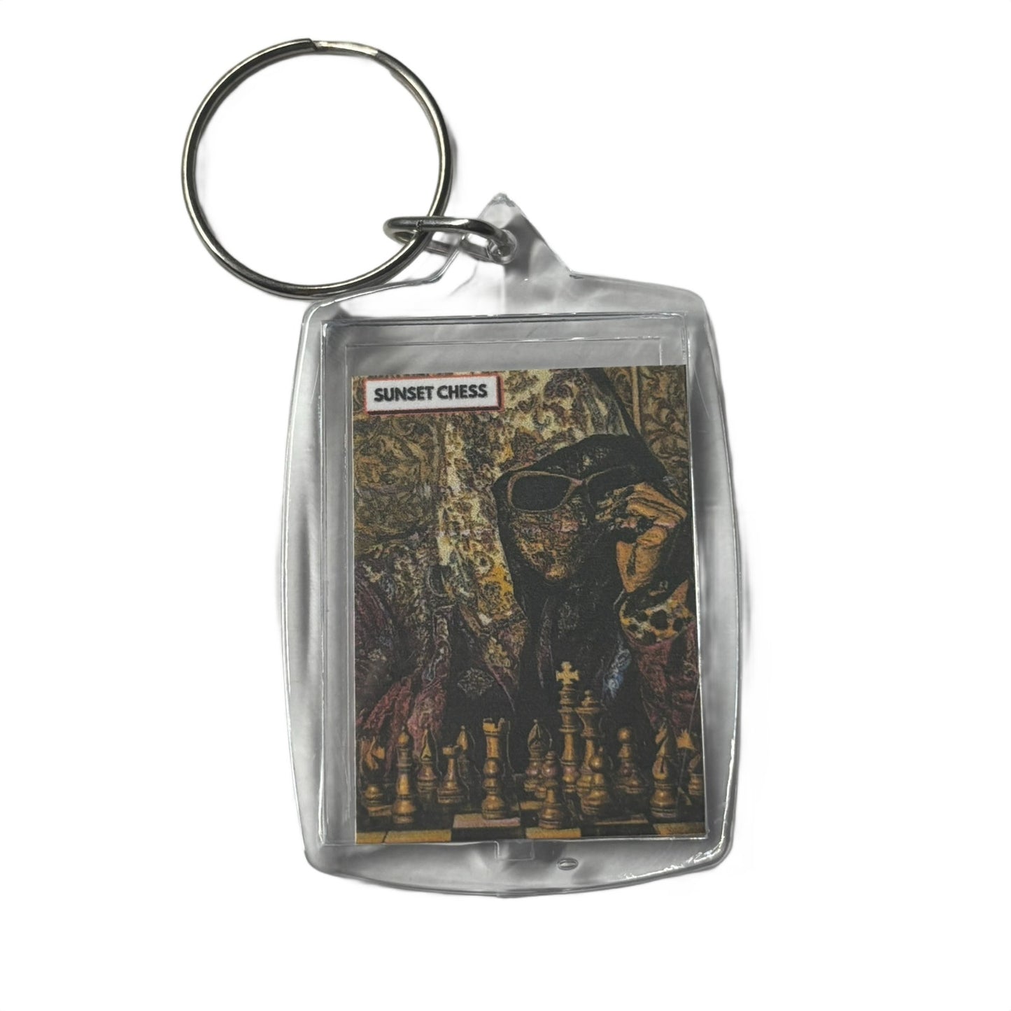 Slick Thinker - Chess  Photo Keychain