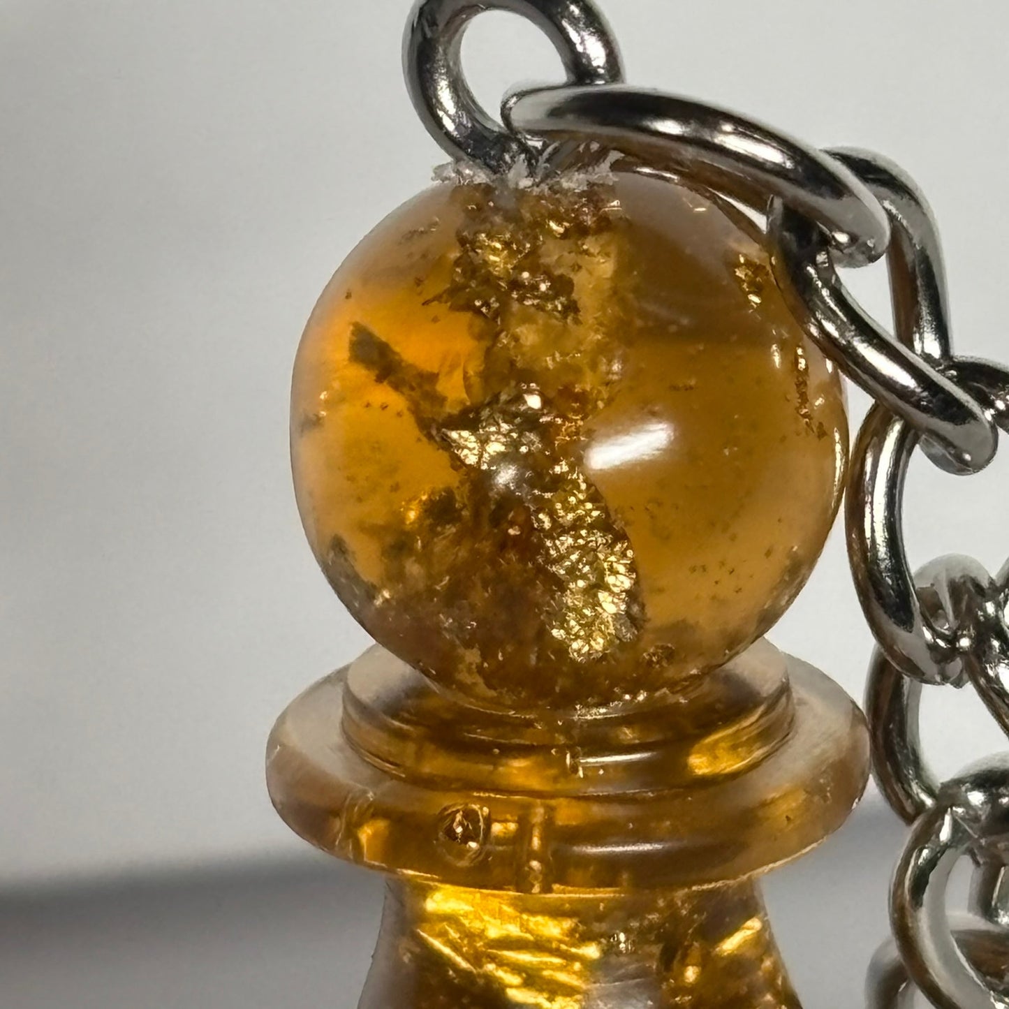 Royalty Pawn Handmade Resin Keychain - One of a Kind Design