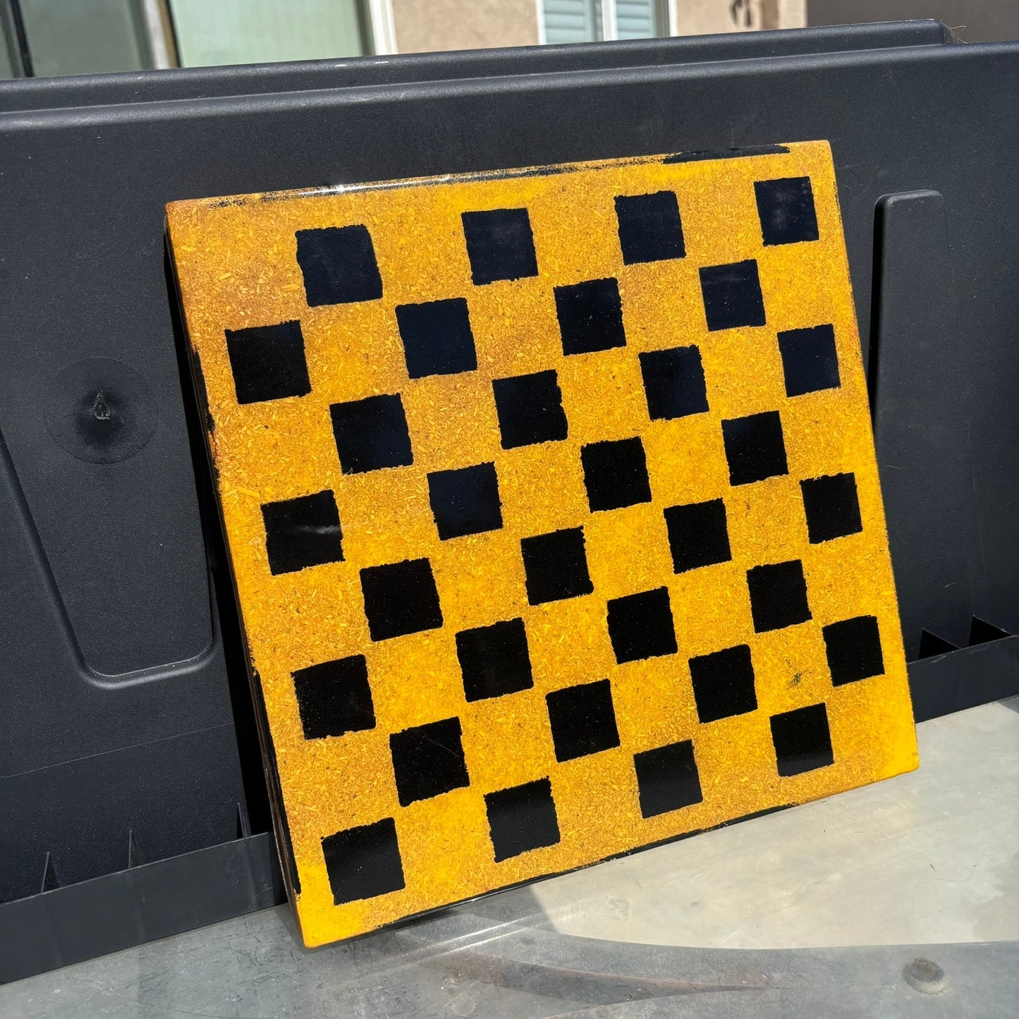 Golden Yellow - Resin Coated Chess Board
