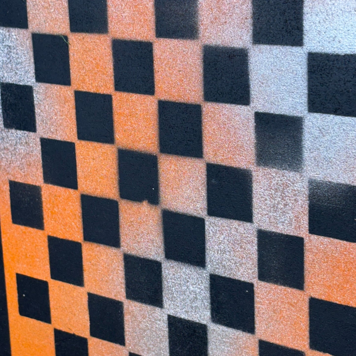 Blue Orange Mesh - Painted Chess Board