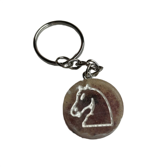 Old Fashioned Knight - Handmade Resin Keychain - Flat Edition
