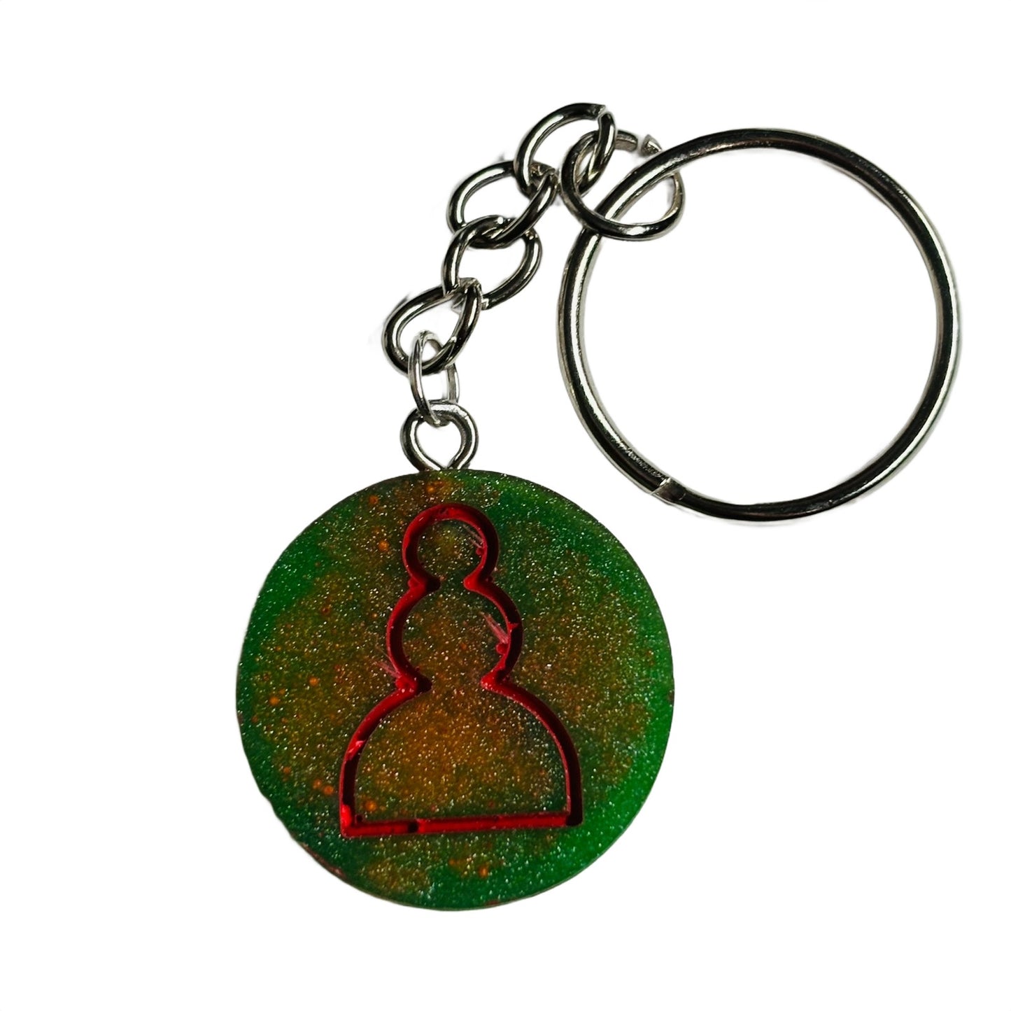 Greenish Pawn - Handmade Resin Keychain