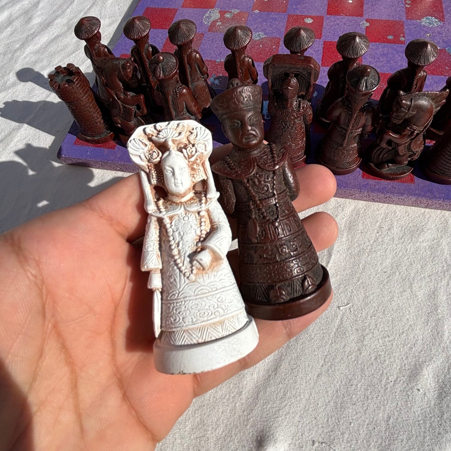 Purple Red Chrome Drip - Chinese Edition Chess Set