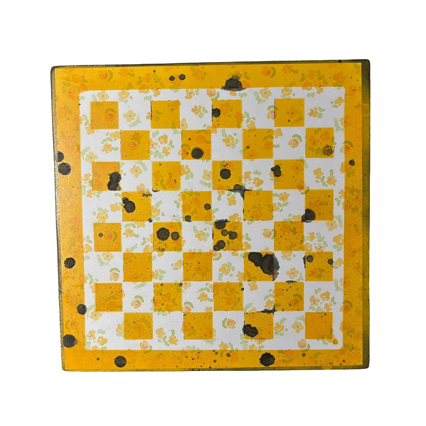 Sunset Yellow - Scrapbook Chess Board